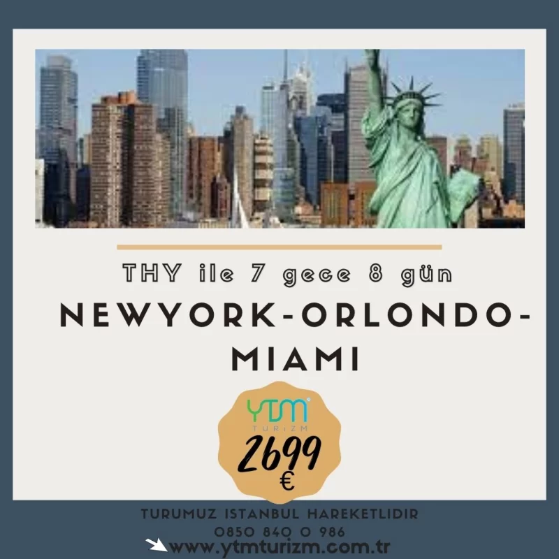 NEW YORK & ORLANDO & MIAMI TURU