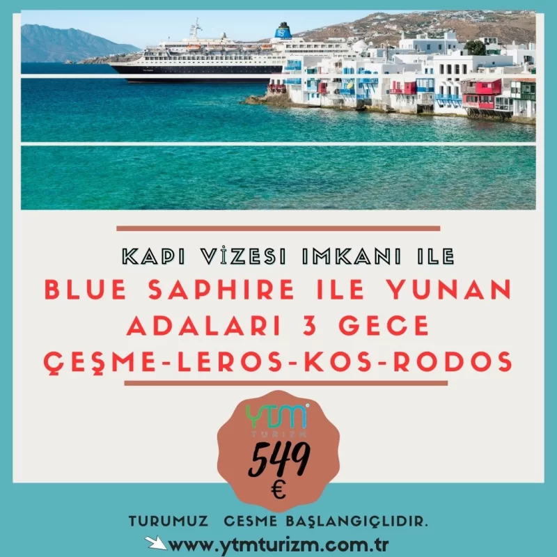 SELECTUM BLU CRUISES ILE 3 GECE ÇEŞME ÇIKIŞ 