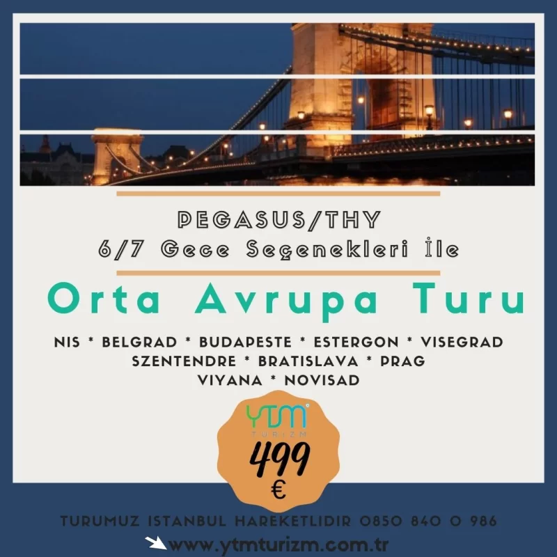 UÇAKLI ORTA AVRUPA TURLARI